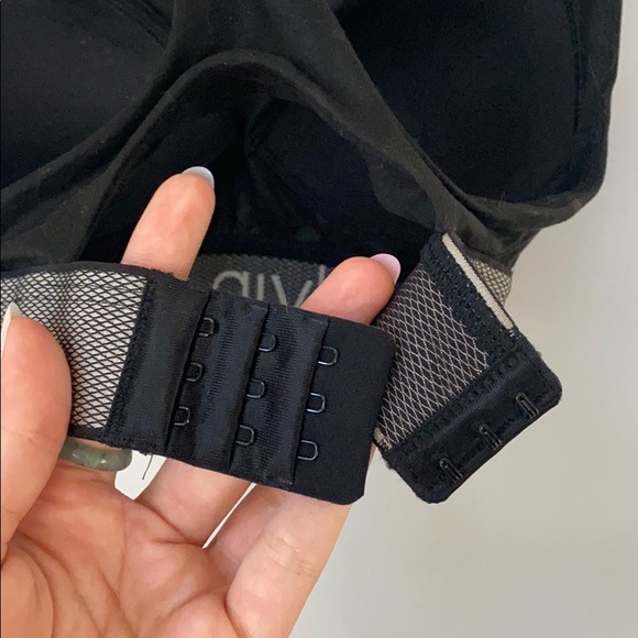 Black and Grey Padded Calvin Klein Bralette - Picture 5 of 6